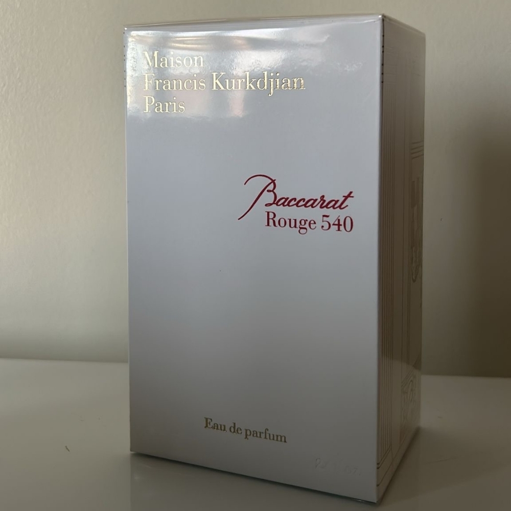 Maison Francis Kurkdjian White and Red Fragrance Box Sleek Design